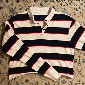 Garage striped collared shirt
